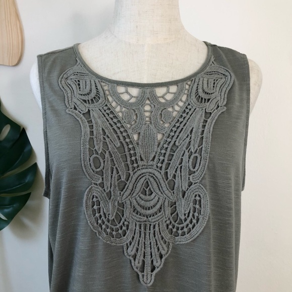 Joe Fresh l Green Knee Length Sleeveless Dress L - Picture 5 of 10